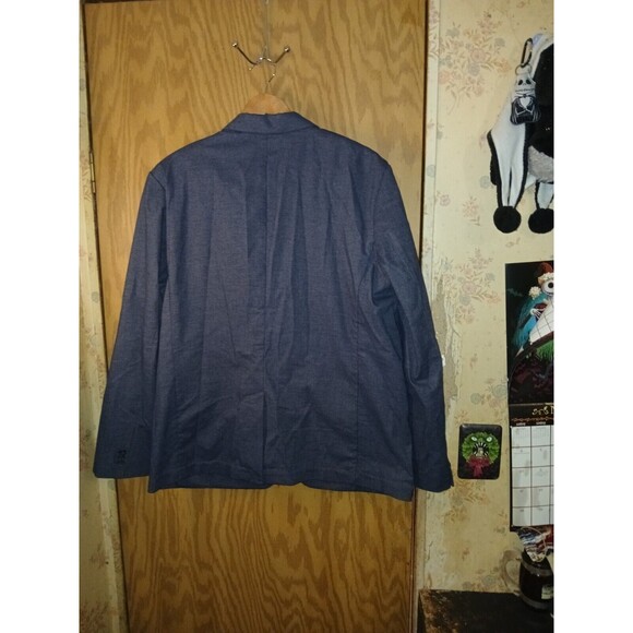 Old Navy Blazer 2 Button Jacket Mens Size XL Blue Gray Sport Coat 42×30 Pockets - Picture 2 of 16